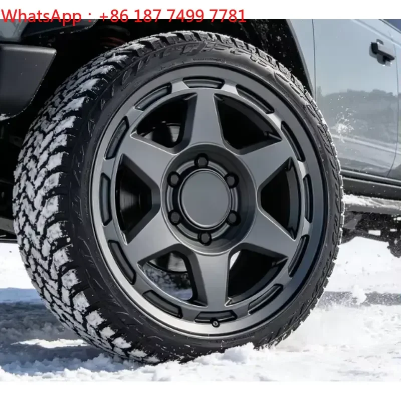 Custom Polished 6-Spoke Offroad Alloy Wheels Machined Lip Forged Rims Durable 4x4 Truck/SUV Off-Road Vehicle Rims-