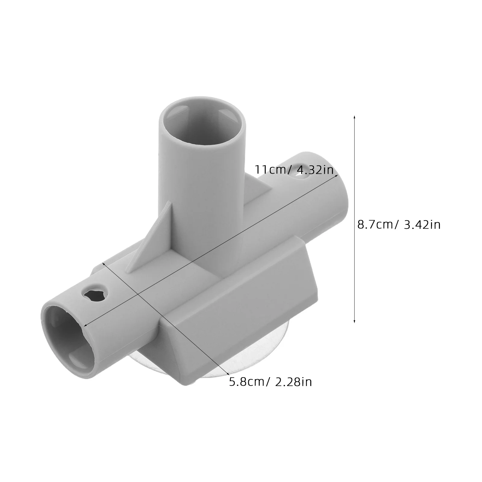 Connecteur en T pour parc, 1 pièce, Base d'aspiration de remplacement en plastique à 3 voies, accessoires de clôture de cour pour bébé, sécurité infantile