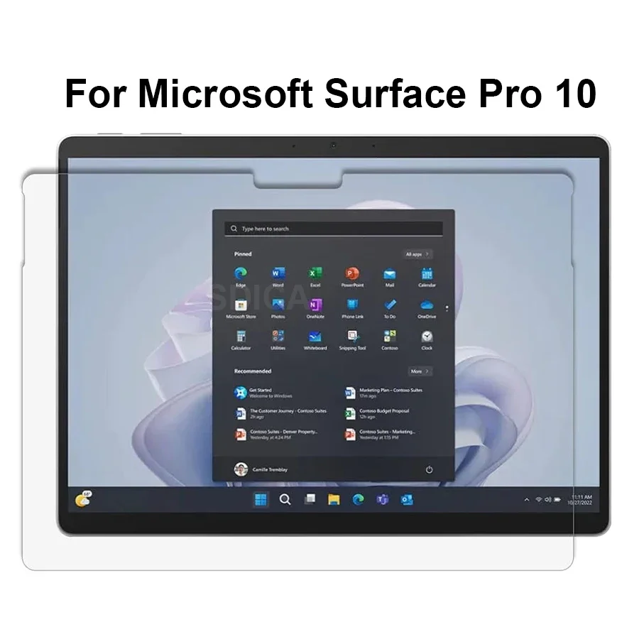 

For Microsoft Surface Pro 10 Tempered Glass Screen Protector 13 Inch Tablet Anti Scratch HD Protective Film