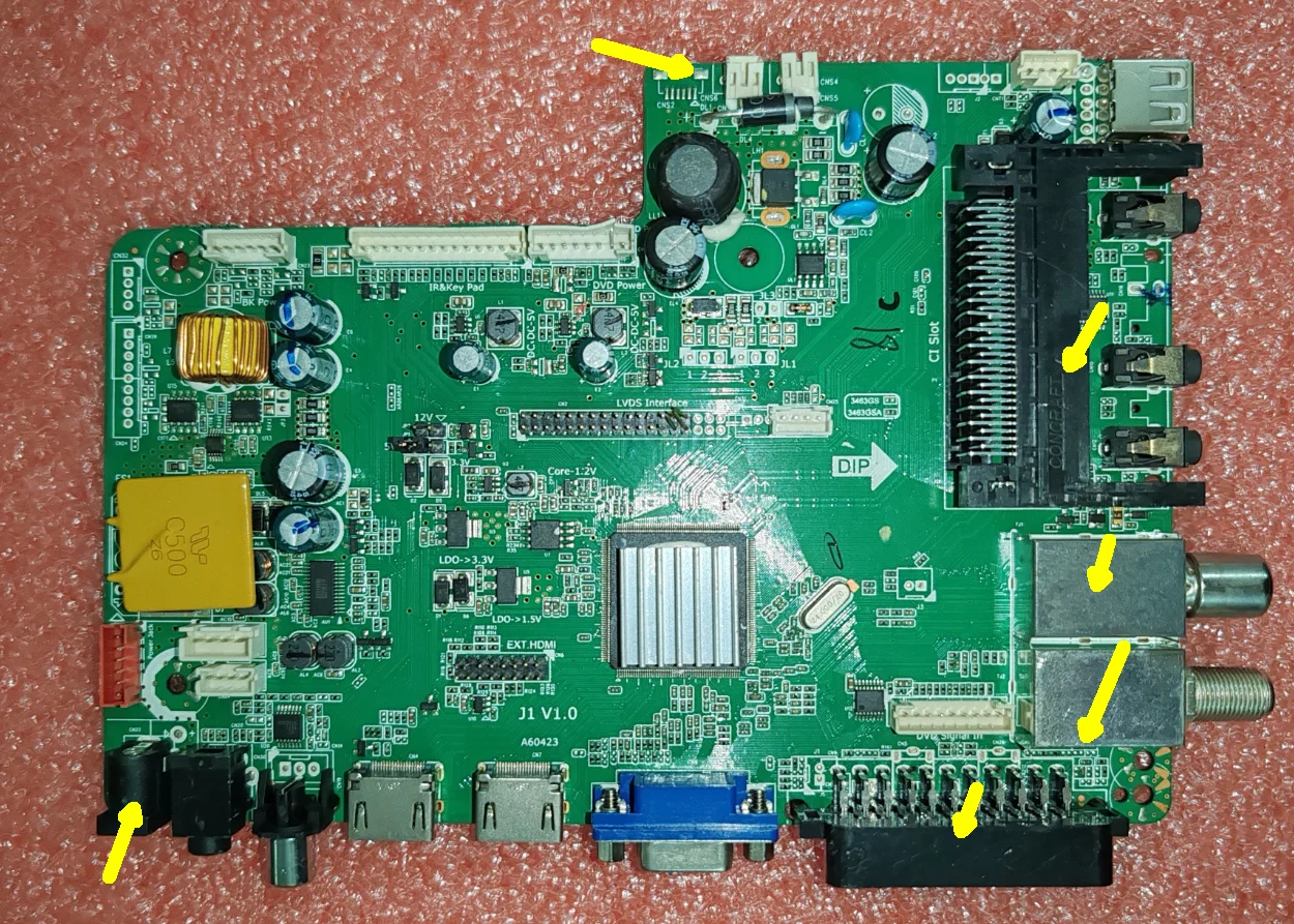 V1.0 -أ. 2L rn41-lej1n1-ma-08 اللوحة الأم للتلفزيون، تم اختبارها، صورة مادية، 2 مواصفات