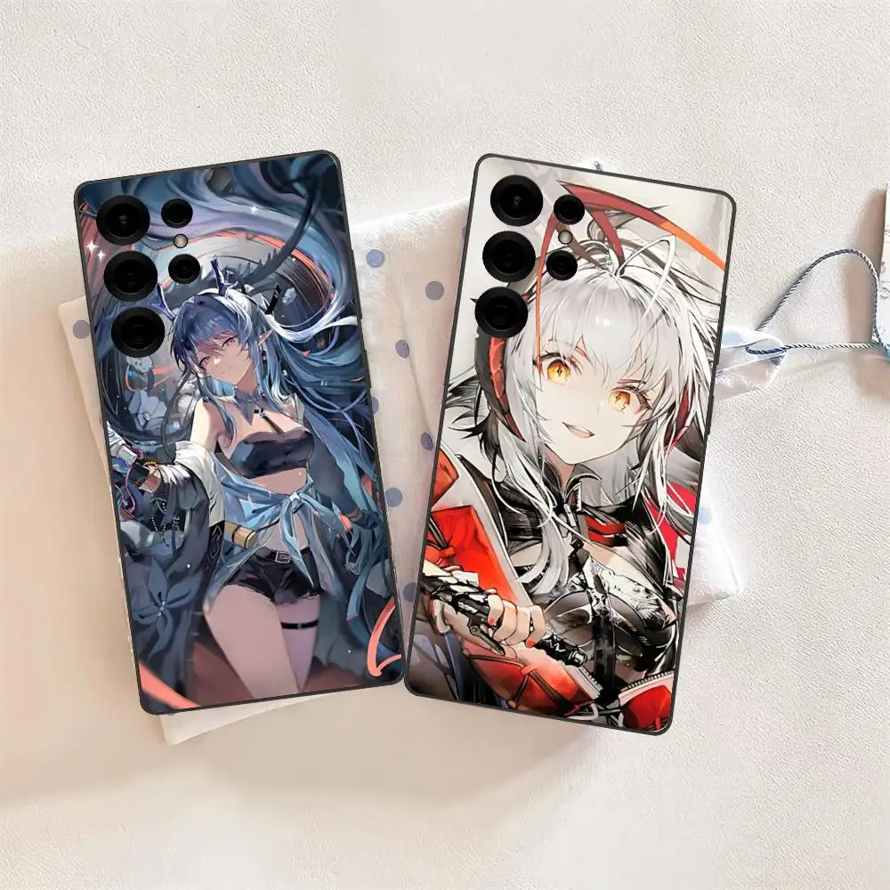 Funda para Teléfono con Diseño de Tower Defense Strategy RPG A-ArknightS para Samsung S 24 Fe 25 Ultra Plus 20 Lite 21 30 22 23 24 22 Ultra 5G