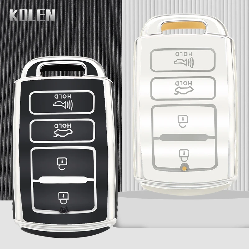 Fashion TPU Car Remote Key Case Cover Shell Fob For KIA K7 K-04 Series Cadenza K9 Sorento K900 Protector Keyless Bag Accessories