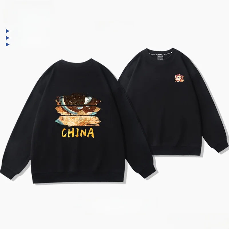 

Толстовка с длинными рукавами и флисовой подкладкой, с принтом «Год Дракона», осенне-зимняя, удобная, хлопковая, молодежная, модная, повседневная.