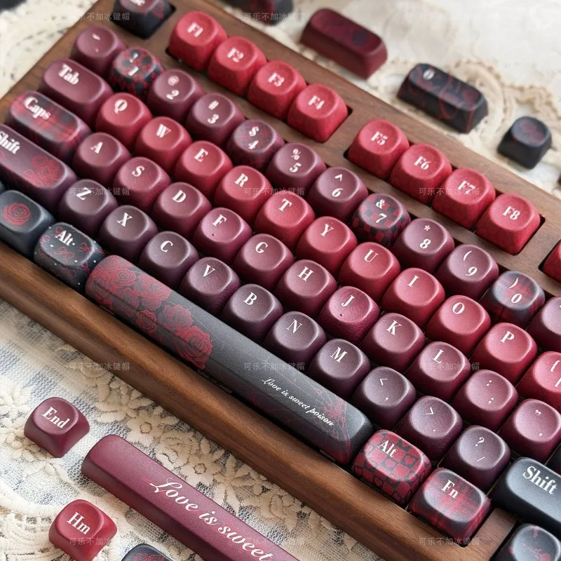 DIY personalized high aesthetic PBT five sided heat sublimation MOA highly compatible mechanical keyboard for keycaps