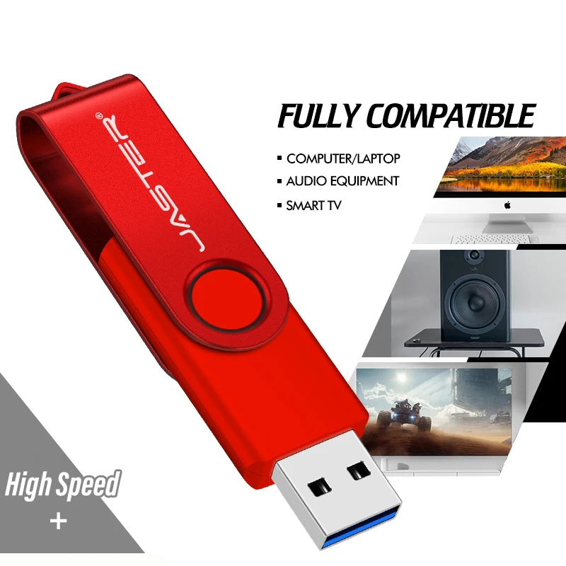Speed High-capacity USB 3.0 Flash Drive 128GB Pen Drive 64GB Custom Logo Rotatable Memory Stick 32GB 16GB Business U Disk Gift