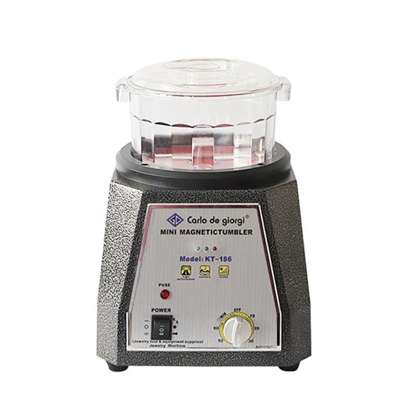 LY KT-186 KT86S Magnetic Tumbler Jewelry Polishing Machine Finishing Device Jewelry Making Tools 200W 250W