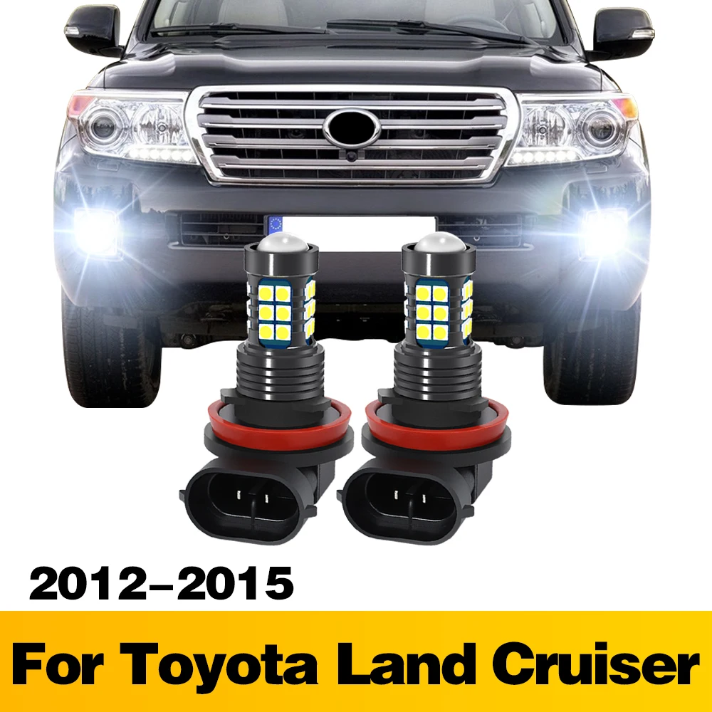 

2Pcs LED Lamp Car Front Fog Light Accessories For Toyota Land Cruiser 2012 2013 2014 2015