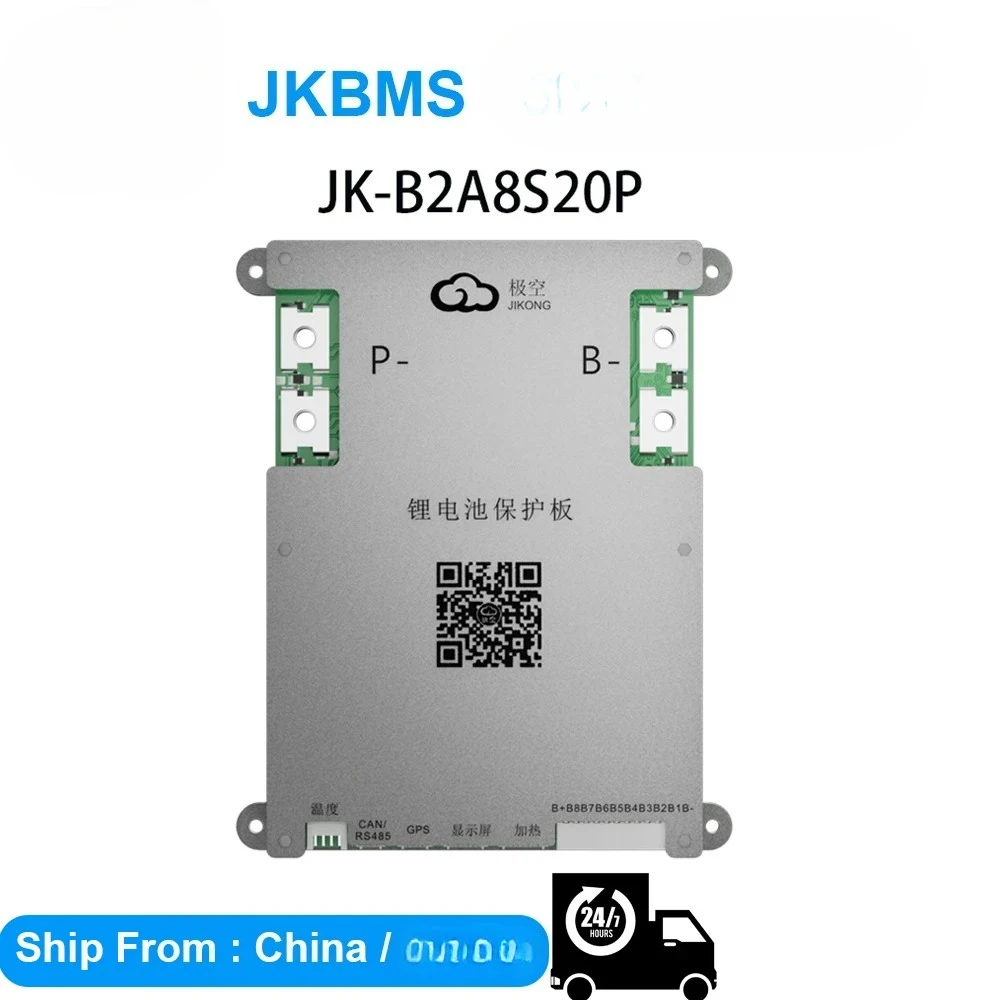 

JKBMS B2A8S20P Bluetooth RS485 CAN 200A Energy Transfer Active Balance 3S~8S for LiFePo4 Li-ion 18650 Battery DIY JBD Smart BMS