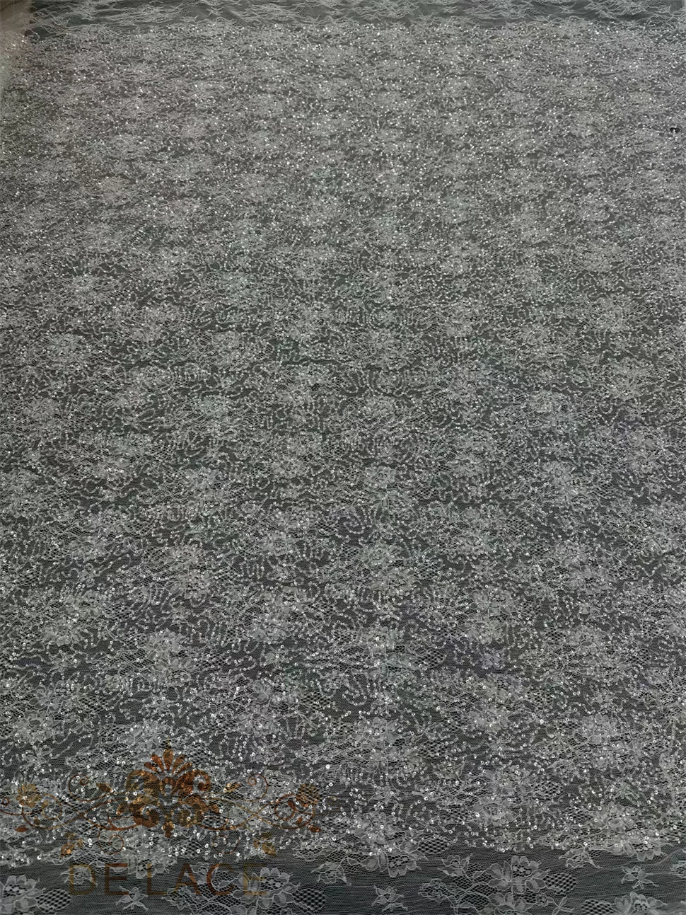 

MY Elegant and Fashionable Luxury Wedding Dress Fabric Shining Sequins High Quality Bridal Dress Lace Fabric
