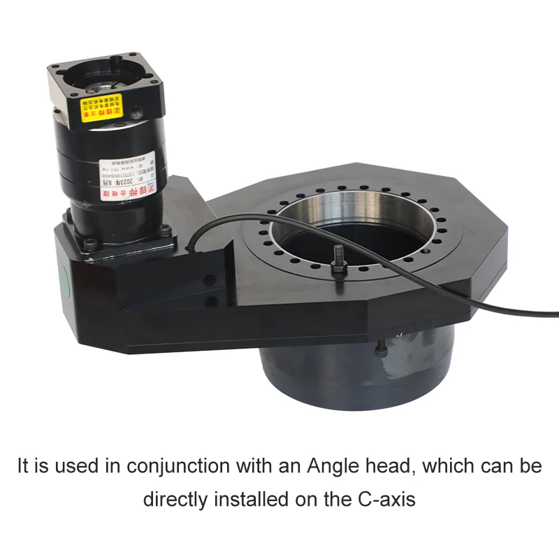 La cabeza angular HQD puede girar el eje C, se puede utilizar para controlar el trabajo de rotación de la cabeza angular, para centro de mecanizado de carpintería