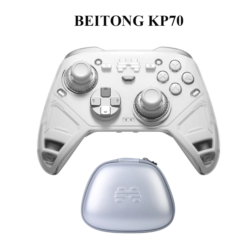 BEITONG KP70 Wireless Game Controller, Dual Auto-Sense Trigger, 6