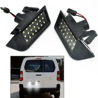 Luz LED blanca para matrícula trasera, para Peugeot Expert Partner Traveller Rifter Ranch Citroen Berlingo, envío Jumpy Spacetourer