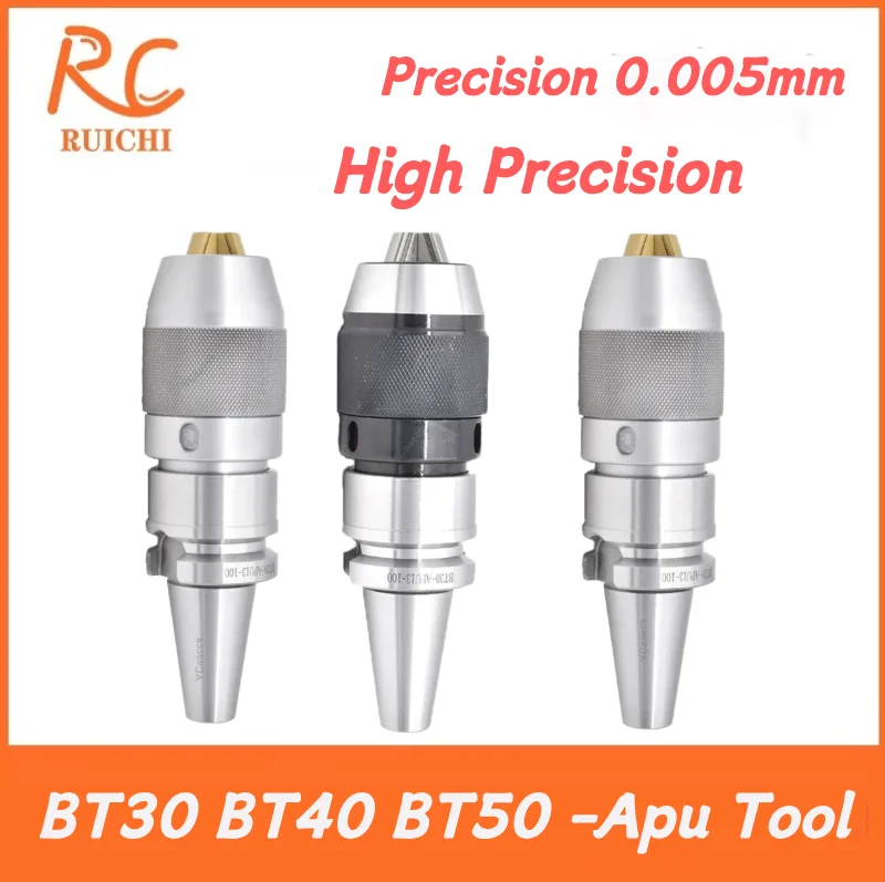 Drilling Chuck APU16 APU13 APU08 BT30 BT40 CNC Integrated Self Tightening Drill Chuck for Drilling Machine