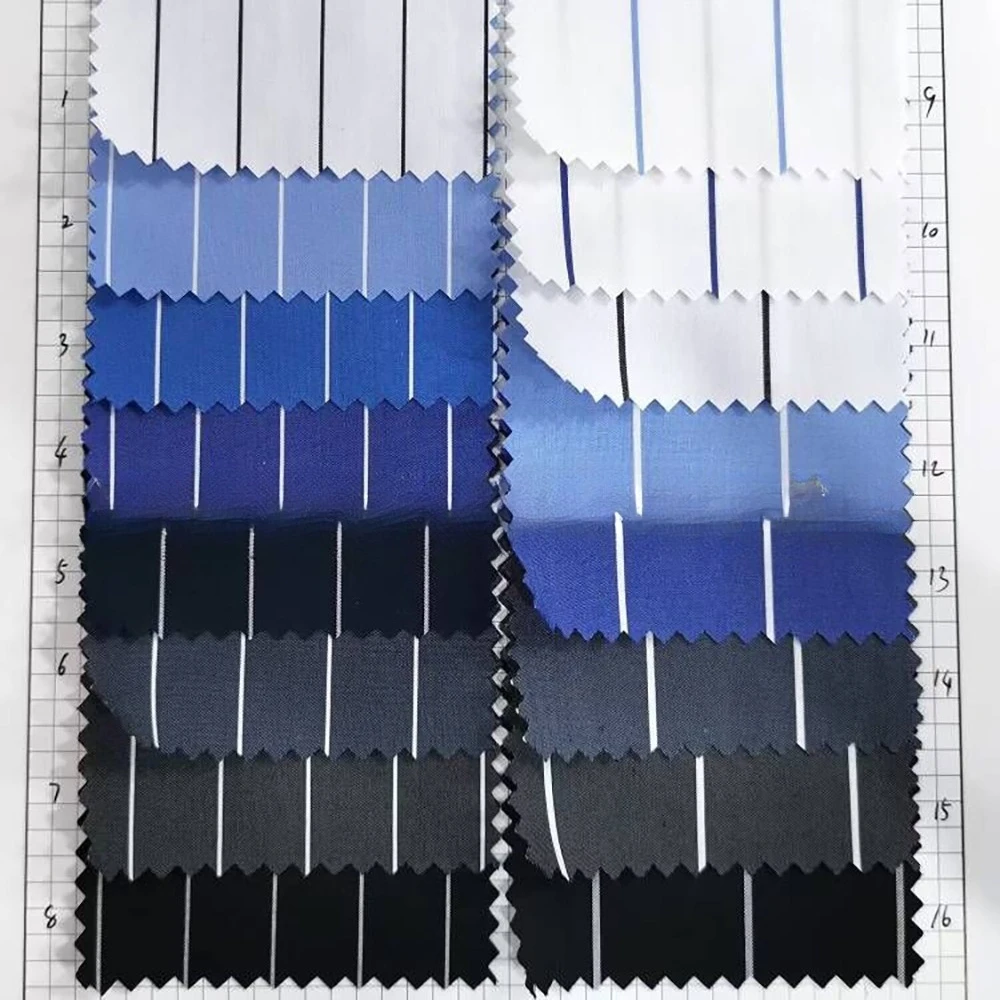 طقم نسائي أبيض مخطط مزدوج الصدر مكون من قطعتين جديدتين (سترة + بنطلون) بدلة رسمية للحفلات المسائية طقم سيدة مكتب يومي