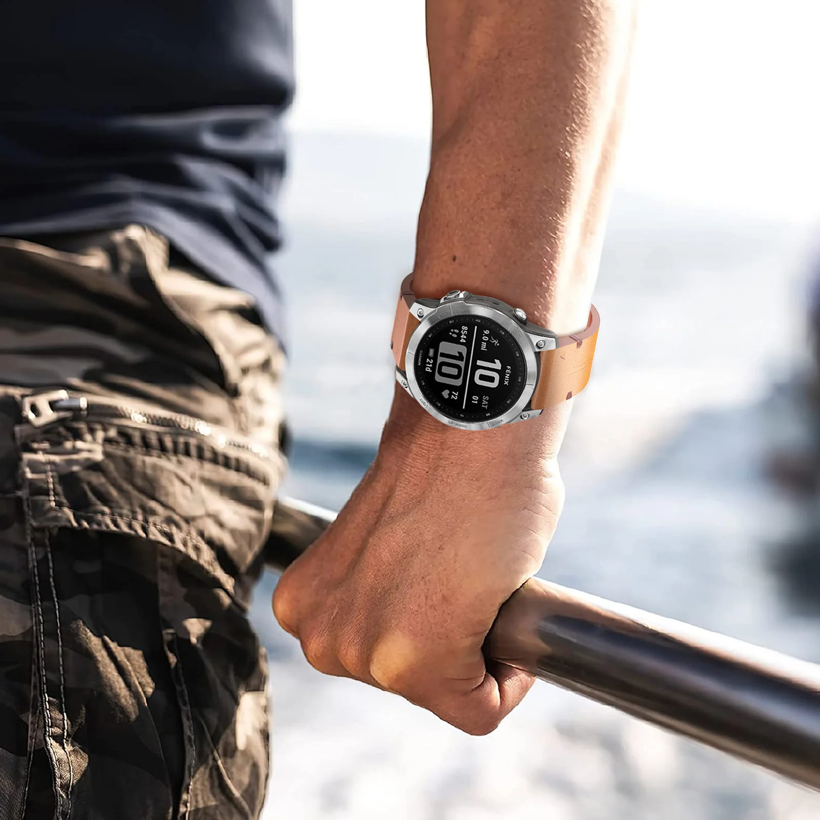 Per Garmin Fenix 7 7X 7S 5 5X Plus 5S 6 6X Pro Smart Watch cinturino in pelle cinturino 20 22 26mm cinturino da polso Quick Fit