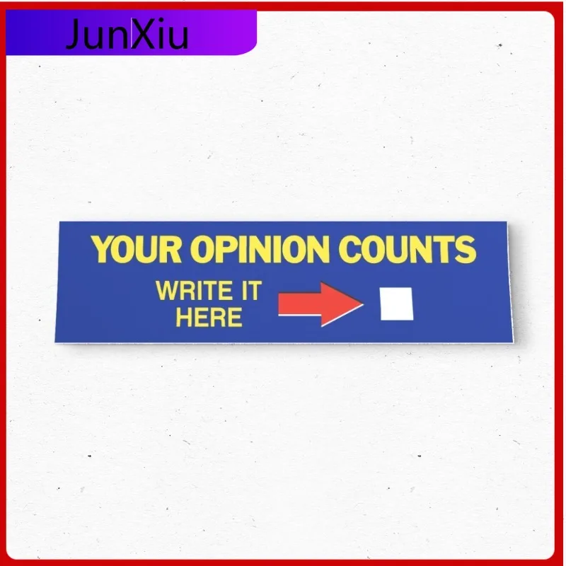 Your Opinion Counts Funny Boat Waterproof Sticker Bumper Sticker Funny Vintage Style Vinyl Decal UV Resistant Waterproof