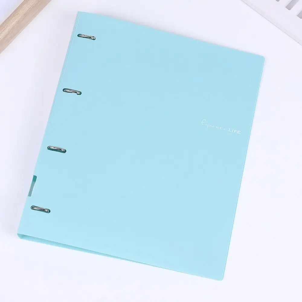 Carpetas de carpetas de Color Morandi, almacenamiento de documentos, pantalla de archivos A4 de gran capacidad, carpeta de hojas sueltas impermeable gruesa