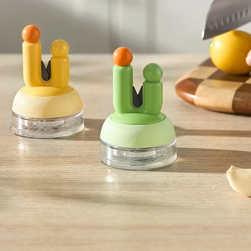 

Portable Kitchen Knife Sharpener Cute Cactus Suction Cup Sharpening Stone Fruit Knife Scissors Sharpening Tool Kitchen Gadgets