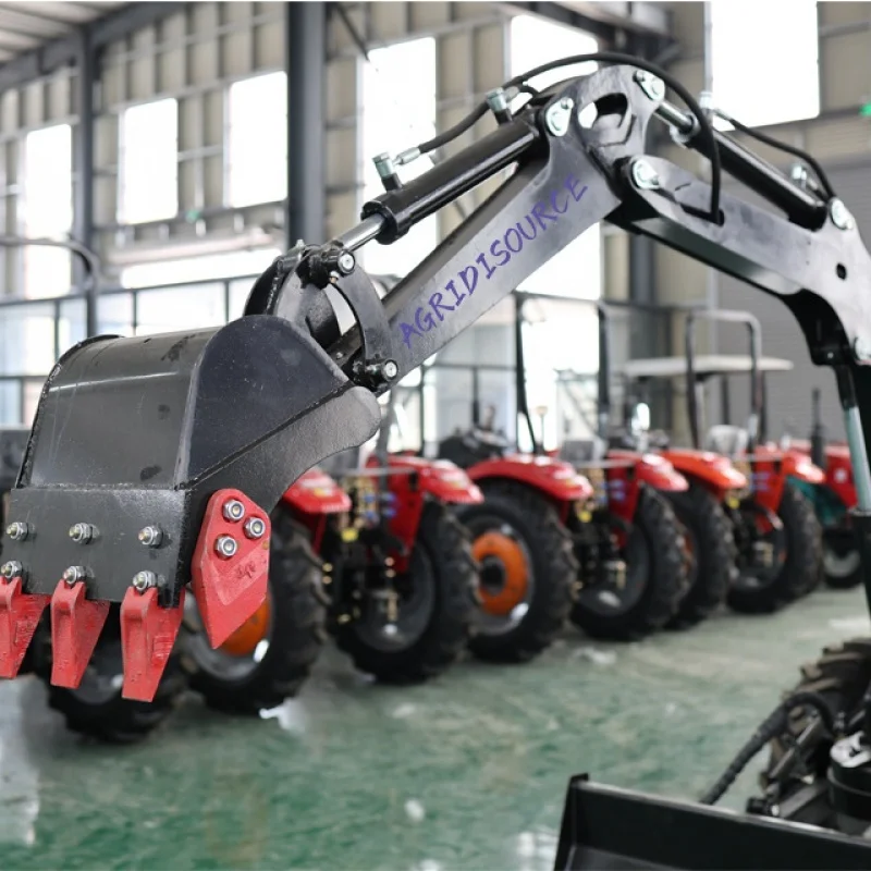 Durable: China import tractor retro excavator tractor with rear bucket for sale for agriculture used