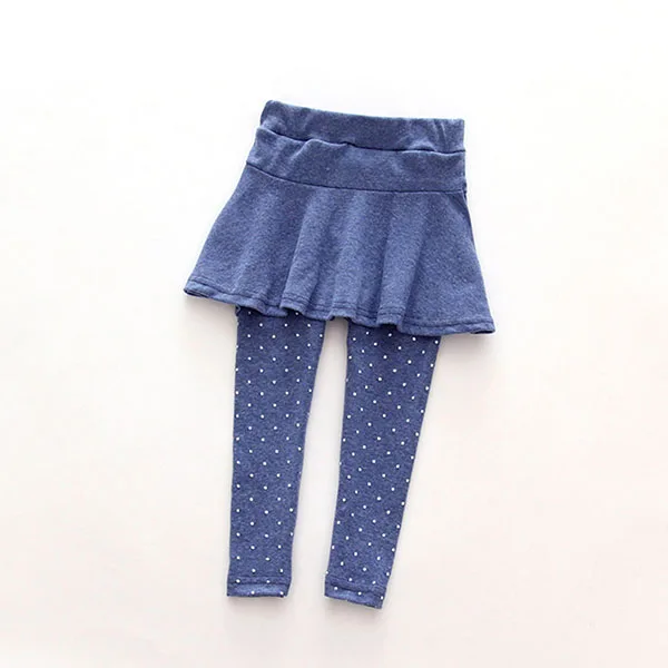 Spring And Autumn New Children\'S Wear Korean Version Of Girls Wool Rack Culottes Round Spot Leggings Children\'S Nine-Point Pants