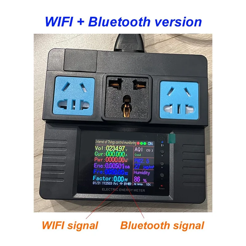 【Top-Picks】 Power Energy Smart Meter 16A AC85-265V WIFI Power Strom Monitor Alexa Google Home Sprachsteuerung für Tuya Smart