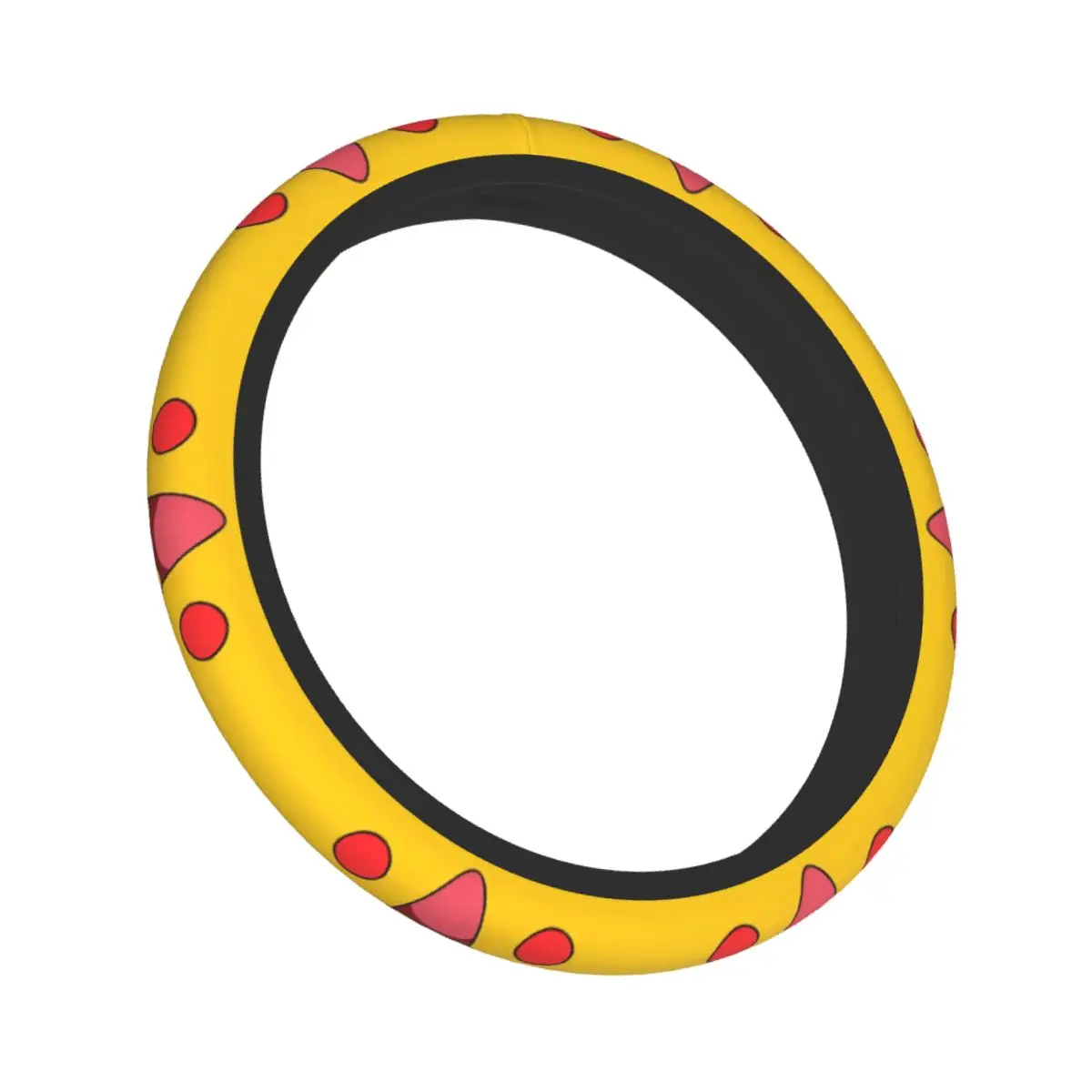 B-Bikachus Smile Steering Wheel Cover for Girls Breathable Kawaii Steering Wheel Protector Universal 15 inch Car Accessories view 4