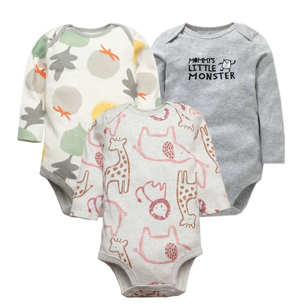 2023 Spring Autumn Baby Bodysuits Long Sleeve Baby Boy Girl Clothes 100% Cotton Bebe Jumpsuit Newborn Body Infant 0-24Month