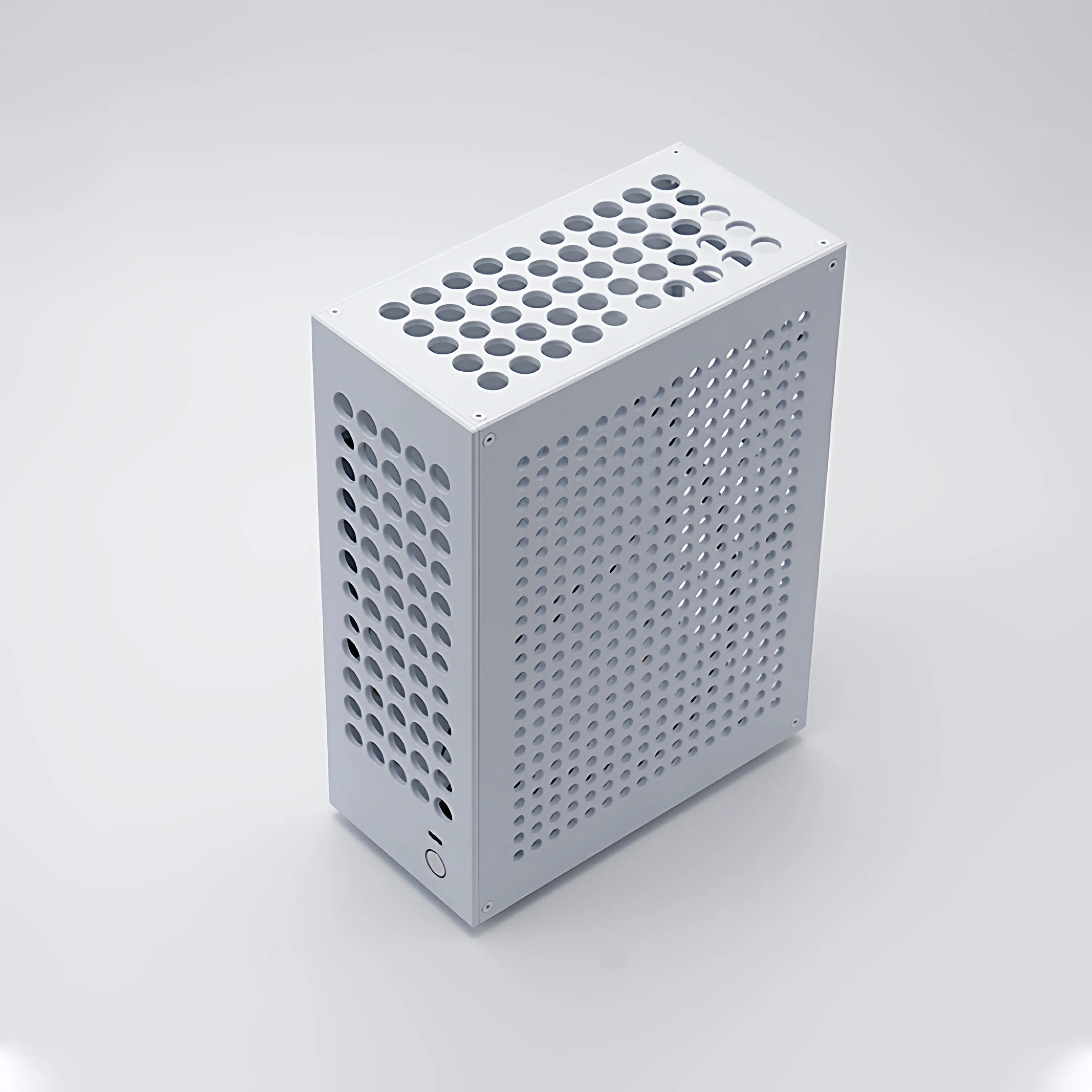 Half-height Knife Card Aluminum Alloy Felx Small 1U Power Supply Mini Chassis Portable Soft Routing Customization