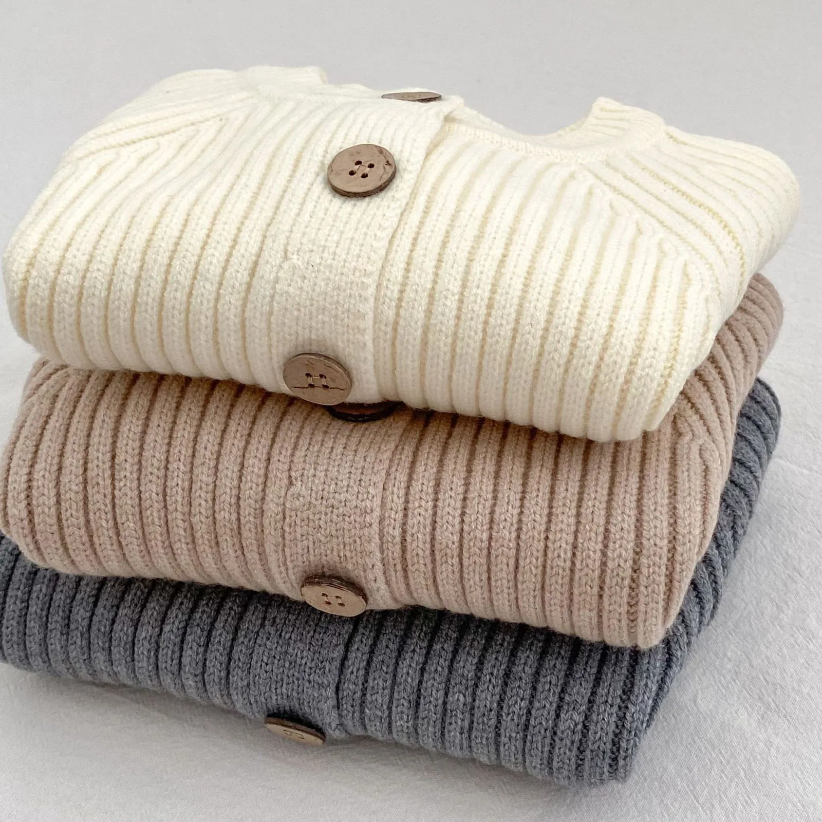 Dziecięce swetry rozpinane z długim rękawem dla chłopców i dziewczynek, jesienno-zimowe, codzienne, prążkowane, dzianinowe kurtki, odzież wierzchnia, odzież domowa, streetwear