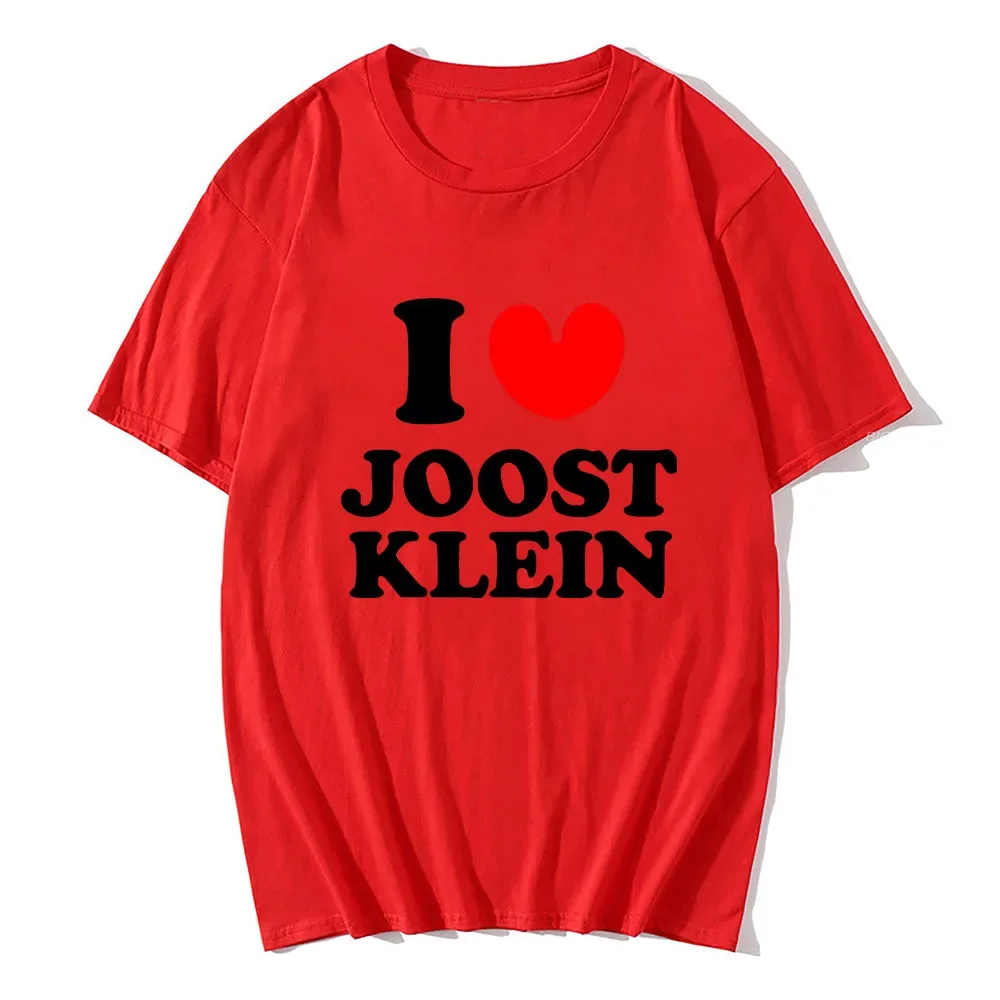 I Love Joost Klein T-shirts Men Women Casual Summer Tee-shirt  High Quality Comfortable Tshirts Graphic Printing Tees Tops