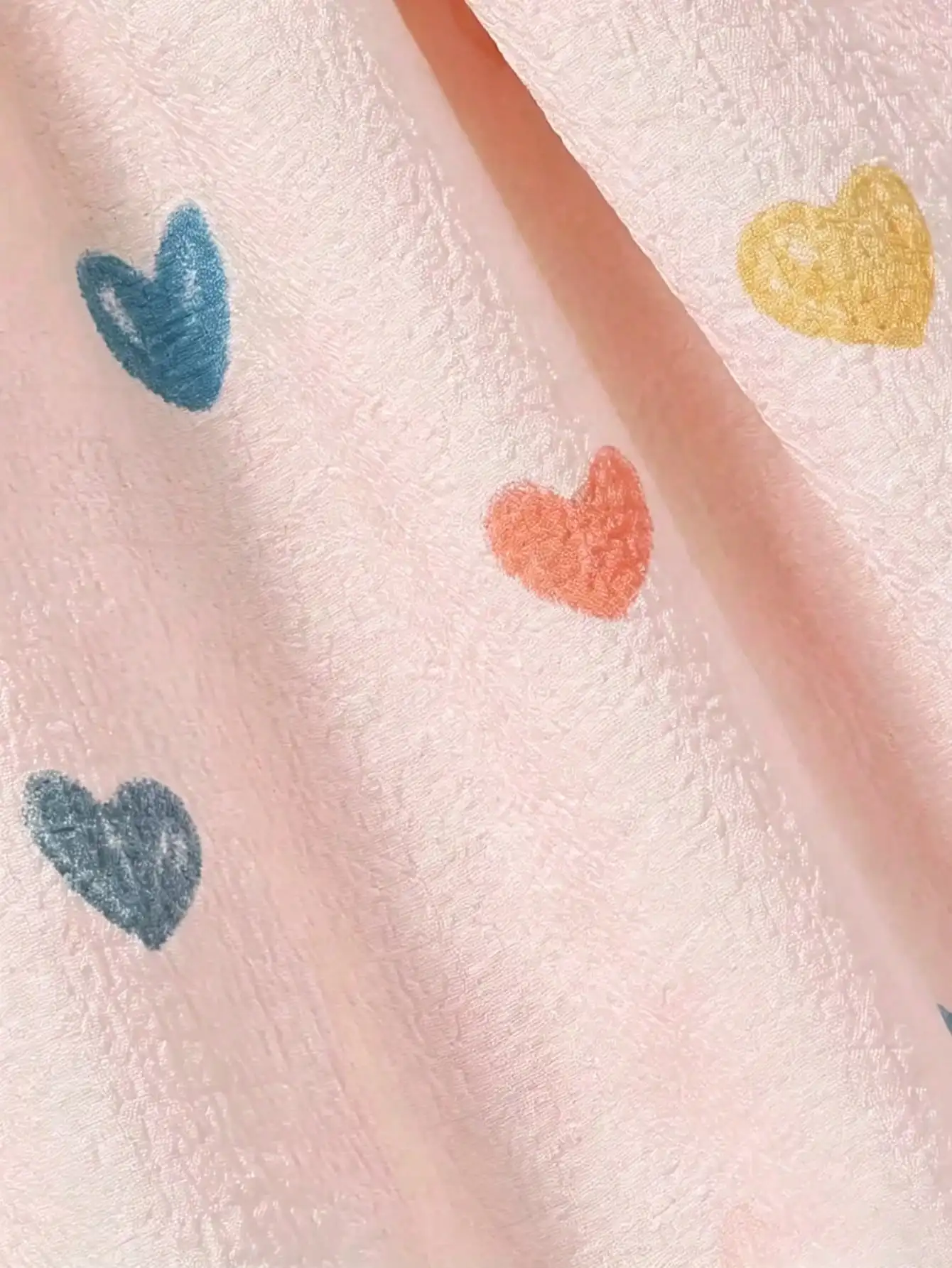 Kinderkleid mit Rüschen, Rundhalsausschnitt, Ärmellos, Herz-Print und Schmetterlingsschleife, Langes, Lockeres Kleid für Mädchen – Detail 8
