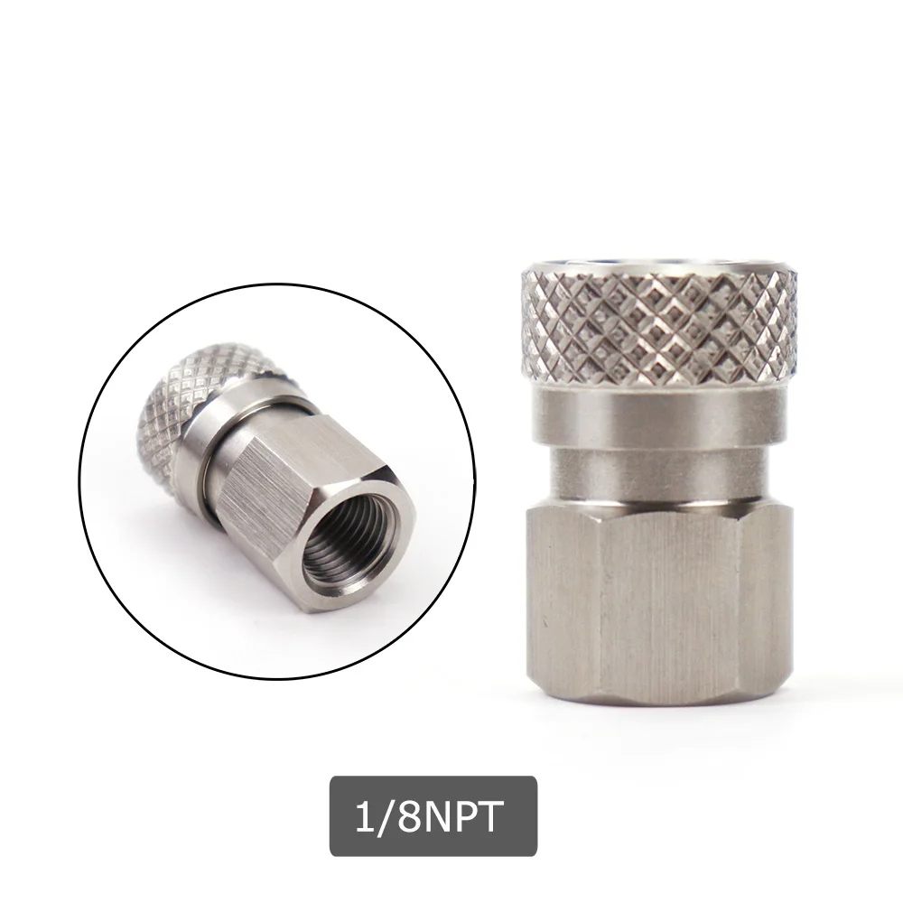 Rvs Foster Quick Disconnect Snelkoppeling Socket Vullen/Opladen Adapter Vrouwelijke Draad 1/8NPT 1/8BSP m10