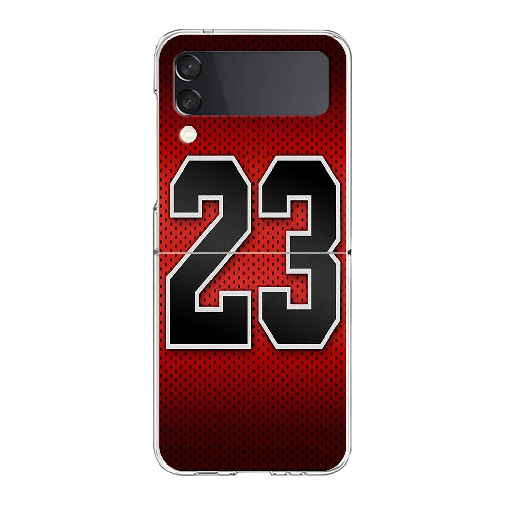 Basketball Basket Sports Hard PC Phone Case For Samsung Galaxy Z Flip 6 5 4 Transparent Cover For Galaxy Z Flip 3 Foldable Cases