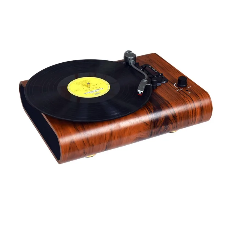 Multi-function vinyl record player, gramophone, built-in speaker, rechargeable portable radio, Bluetooth speaker, insert SD card