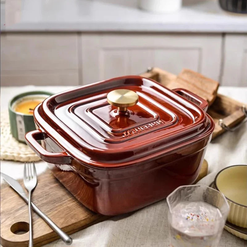 Cast Iron Soup Pot Chafing Dishes Lazy Portable Korean Small Wok Tableware Multifunctional Milk Tachos De Cozinha Home Products