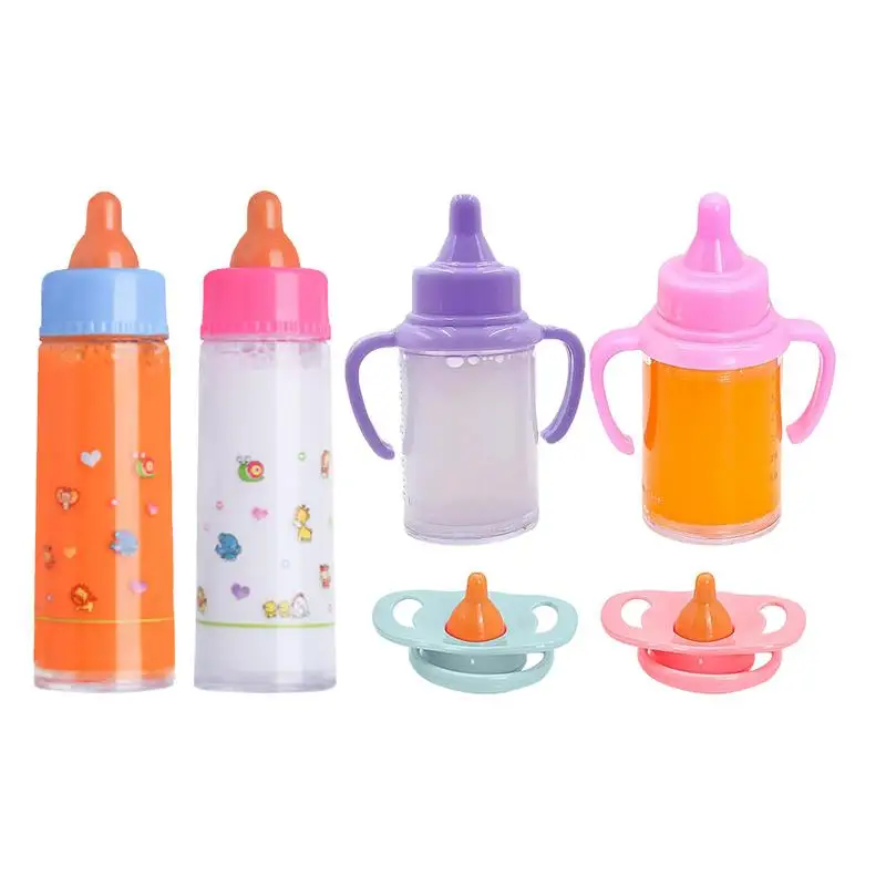 Feeding Bottle Toys Toddler Doll Caring Toys Play Bottles With Disappearing Milk And Juice For Home School Nursery