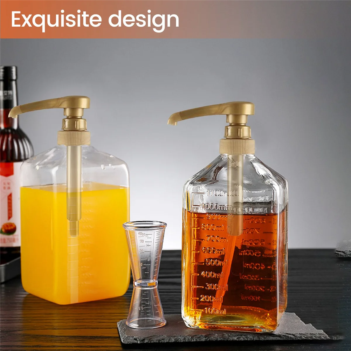 M17k 10 pçs café leite chá dispensador xarope bomba ouro dispensador de líquido para torani xarope 8ml suco garrafa dispensador bomba