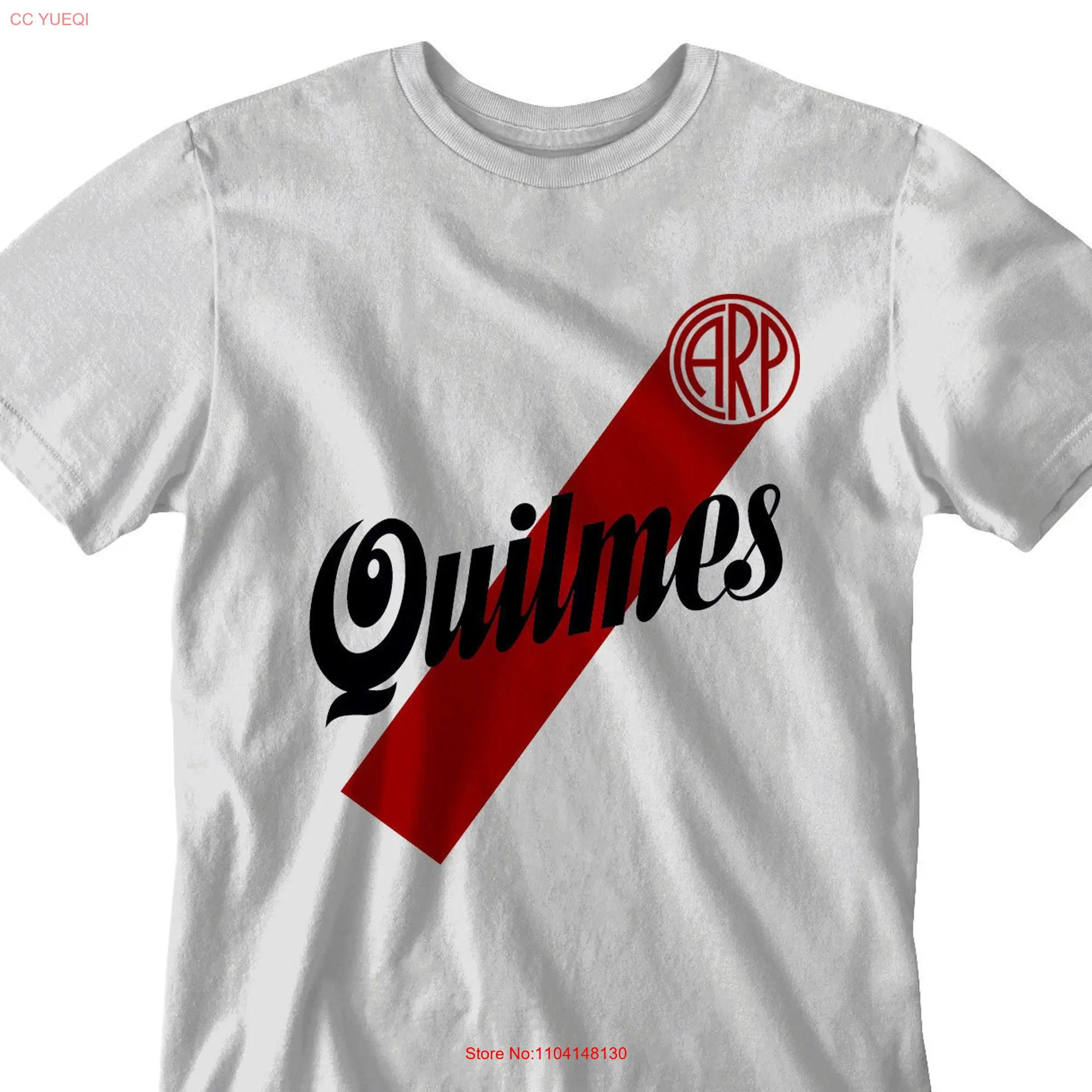 Camiseta Retro Argentina River Plate Quilmes Camiseta de manga larga o corta