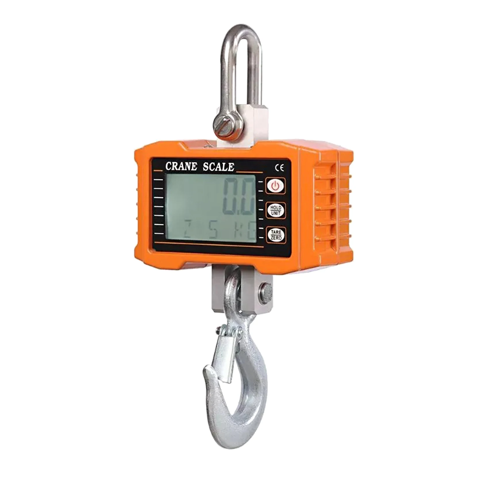 Digital Hanging Scale 1000kg/ 2204lbs Portable Heavy Duty Crane Scale LCD Backlight Industrial Hook Scales Unit Change/Data Hold