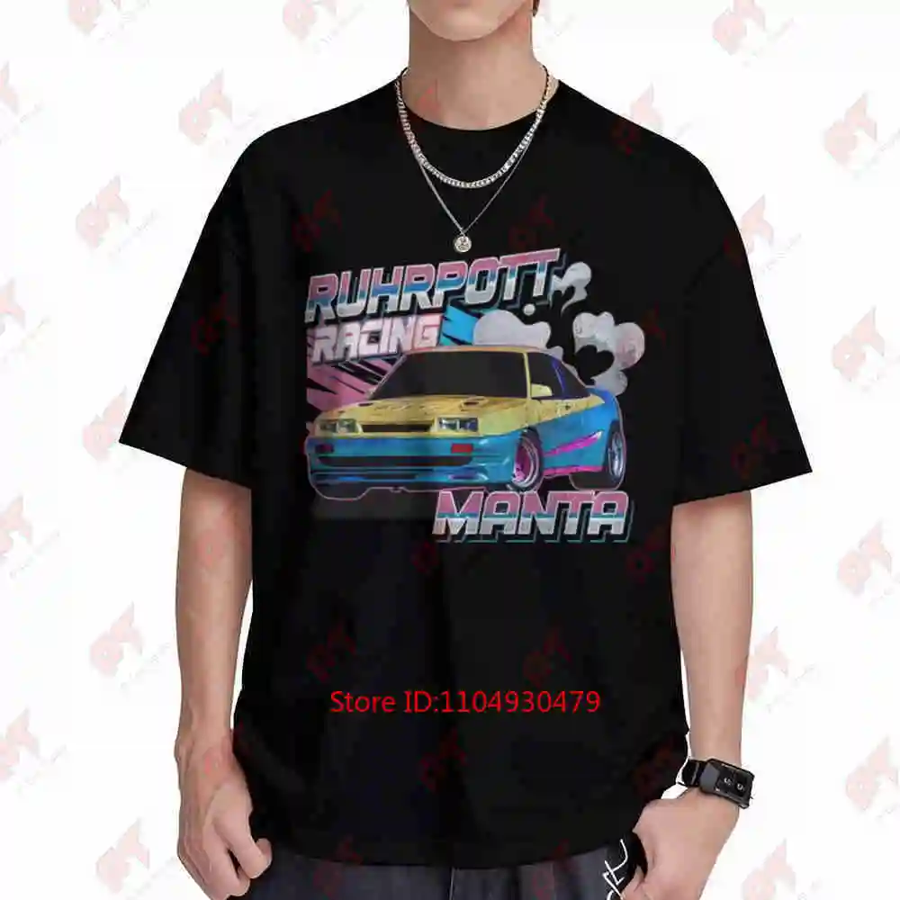 Vintage 80s Retro German Car Ruhrpott Manta Short Sleeve Tee 100% Cotton T-Shirt