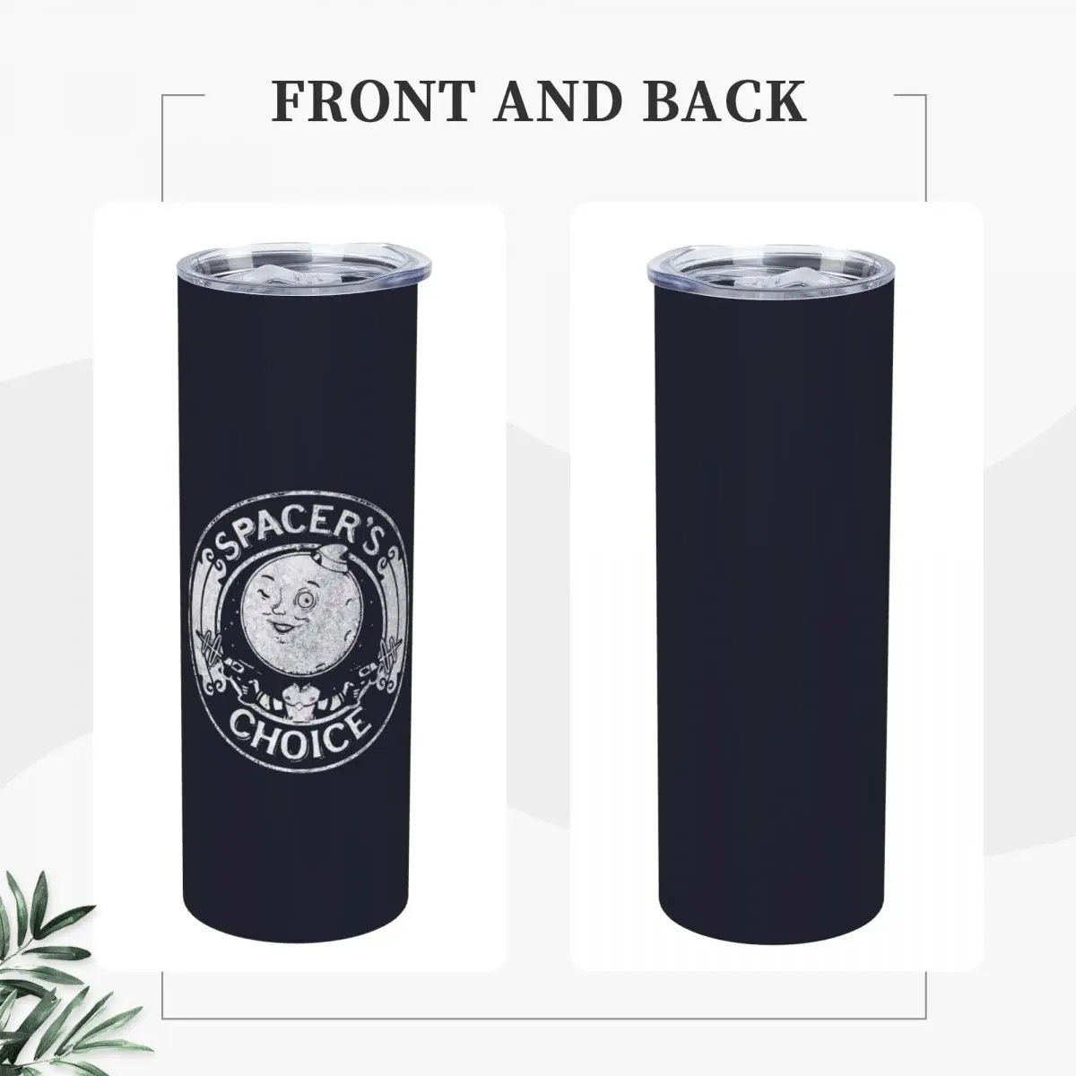 Spacer's Choice Stainless Steel Tumbler Vacuum Insulated Mugs Thermal Cold Bottle Straws With Lid 20oz