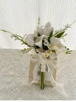 Ramo de flores de lirio de Cala Artificial blanco, ramo de novia, accesorio de fotografía de boda, fiesta, ceremonia, aniversario