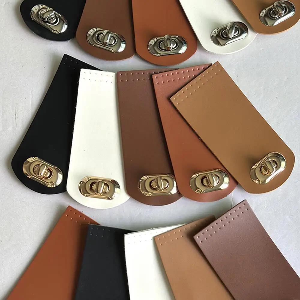 

5.5*12cm Wallet Hasp Clasp Buckle Handmade Buttons Bag Buckle Button Wallet Card Pack Buckle with Holes DIY Handbag Accessories
