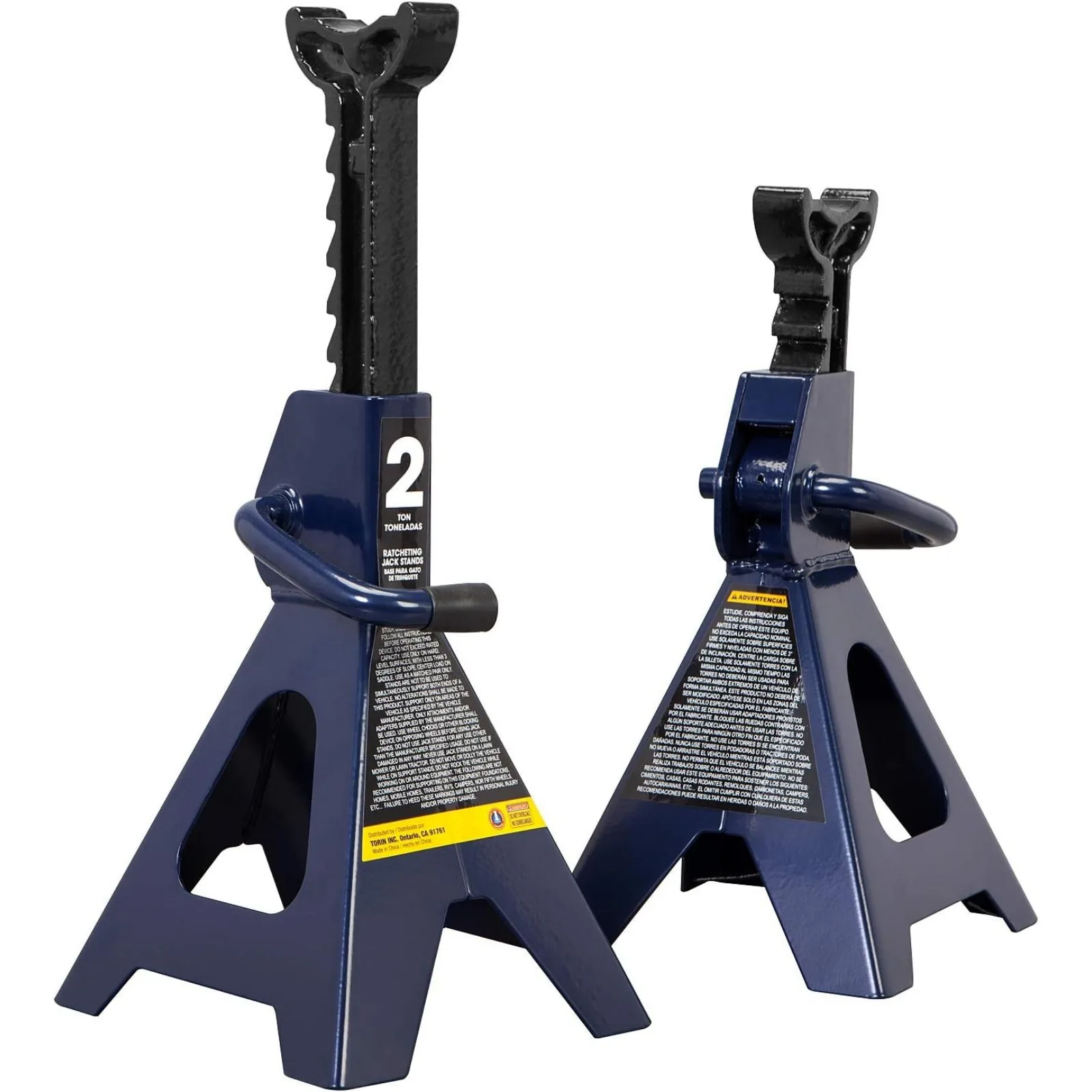 US  AT82001U Torin Hydraulic Trolley Service/Floor Jack Combo with 2 Jack Stands, 2 Ton (4,000 lb) Capacity, Blue