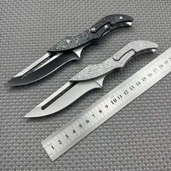 New outdoor folding knife large mechanical magic knife portable sharp knife all steel deformation outdoor folding knife