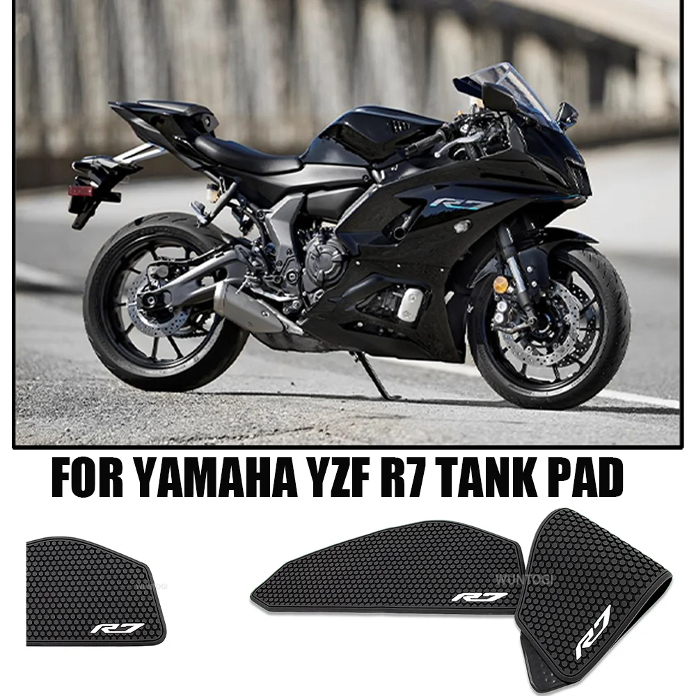 

for YAMAHA YZF R7 YZFR7 2021-2022 Gas Tank Pad Knee Grip Traction Pad Tank Non-slip Protector Stickers R7 NEW Fuel Tank Pad