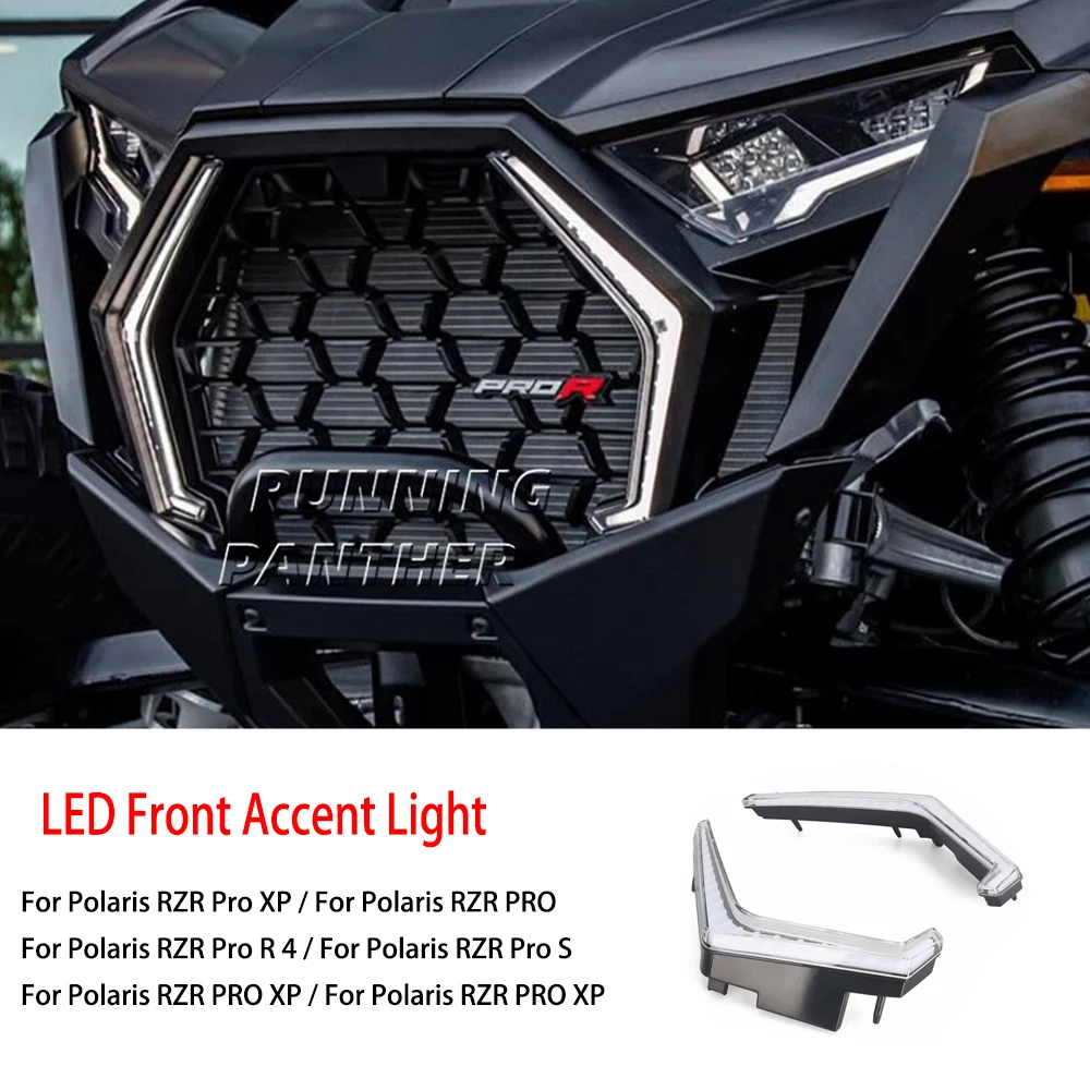 

For Polaris RZR Pro XP 4 XP4 Sport New Motorcycle Accessories UTV LED Front Accent Light Turn Signal Lights Cover