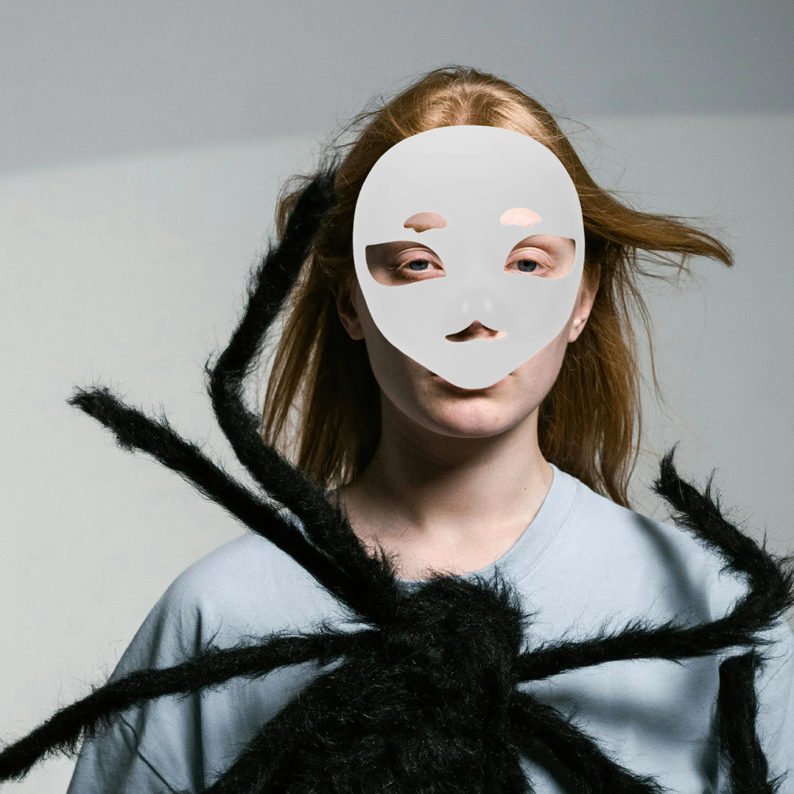 قناع قاعدة رأس Fursuit DIY، إكسسوار زي حيوان أبيض فارغ لحفلات تنكرية للهالوين وحفلات الكرنفال