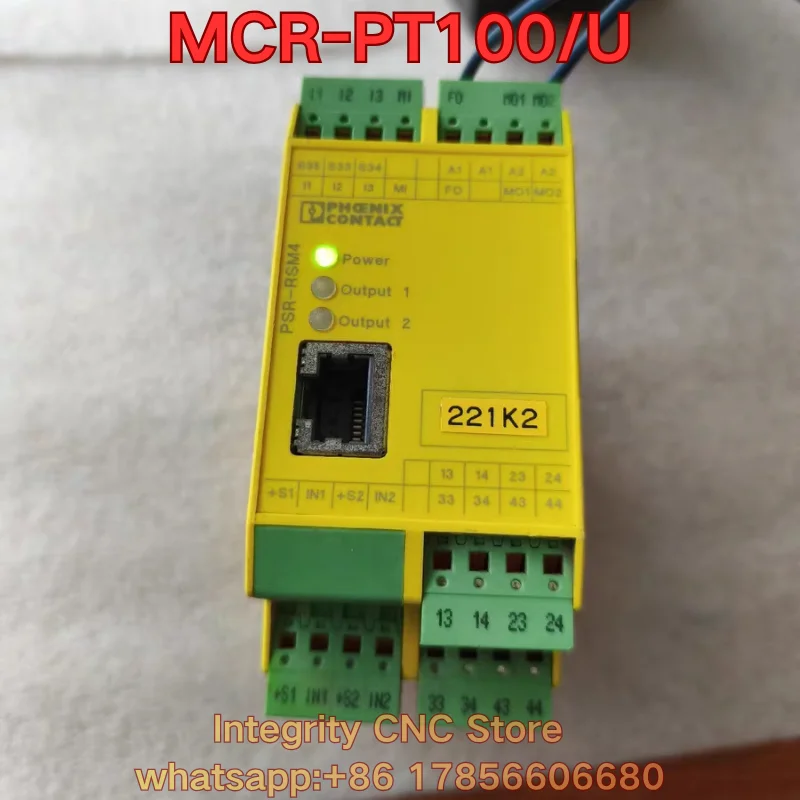 Second-hand  PSR-SPP-24DC/RSM4/4X1 PLC module 2981541 functional test is normal