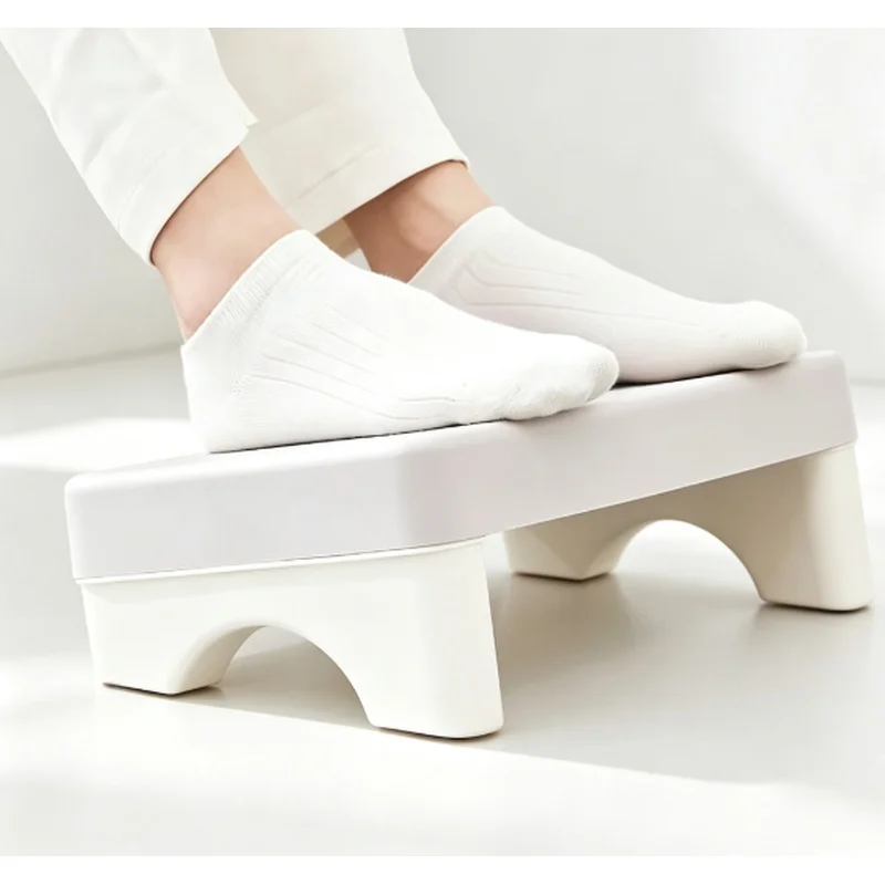 Ergonomic PP Under Desk Footrest, Space Saving Comfort Foot Stool for Office Work, Sofa Rest & Study Desk Use